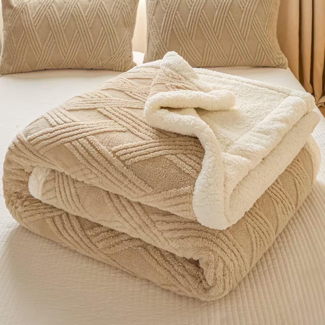 COBIJA TRENZADA OVEJERA